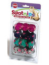 Spot Colored Plush Mice Rattle and Catnip Cat Toy Assorted 12 Pack