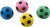 Spot Sponge Soccer Ball Cat Toy Multi-Color 4 Pack