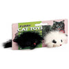 Spot Twin Plush Mice Rattle and Catnip Toy Black; White 4.5 in 2 Pack