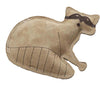 Dura-Fused Leather Dog Toy Raccoon Tan Small