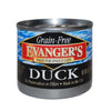 Evanger's Grain-Free Wet Dog & Cat Food Duck 24ea/6 oz, 24 pk
