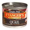 Evanger's Grain-Free Wet Dog & Cat Food Quail 24ea/6 oz, 24 pk