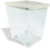 Van Ness Plastics Pet Food Container White; Clear 50 Pounds