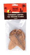 Flukers Hermit Crab Catappa Leaves Brown 5 Pack