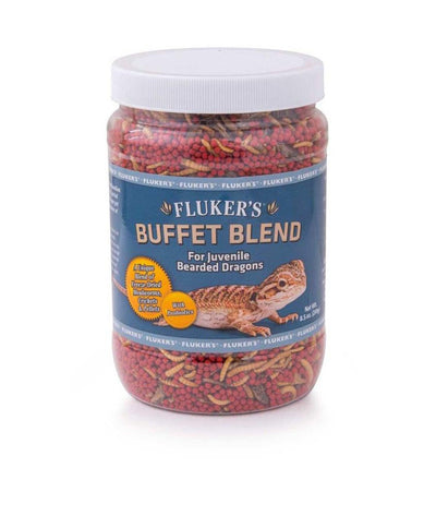 Flukers Buffet Blend Juvenile Bearded Dragon Formula Freeze Dried Food 8.5 oz