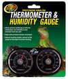 Zoo Med Precision Analog Thermometer and Humidity Gauge Black