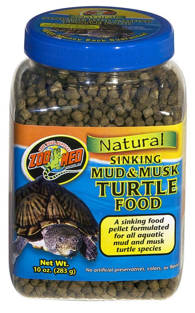 Zoo Med Natural Sinking Mud and Musk Turtle Dry Food 10 oz