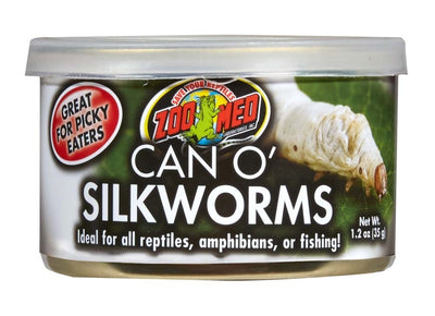 Zoo Med Can O Silkworms Reptile Wet Food 1.2 oz