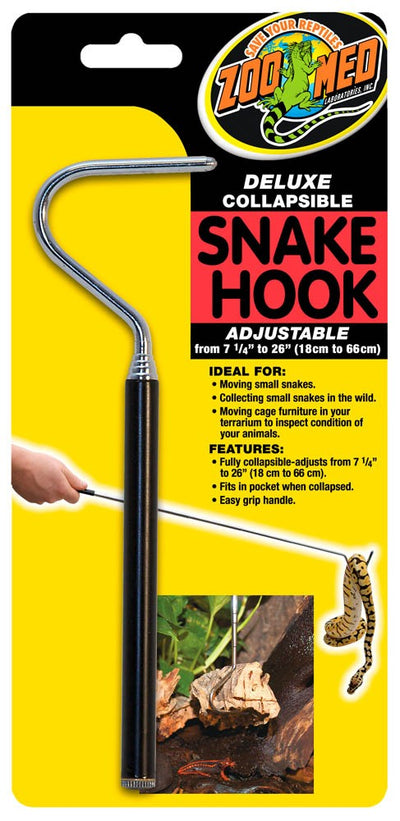 Zoo Med Deluxe Collapsible Snake Hook Black 7.25 in - 26 in