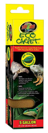 Zoo Med Eco Carpet Reptile Terrarium Carpet Tan 5 Gallon; 8 Inches X 16 Inches