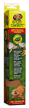 Zoo Med Eco Carpet Reptile Terrarium Carpet Tan 20L-29 Gallon; 12Inches X 30Inches