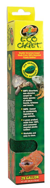 Zoo Med Eco Carpet Reptile Terrarium Carpet Green 29 Gallon; 12Inches X 30Inches