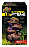 Zoo Med Repti Rapids LED Rock Waterfall Brown Small