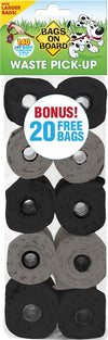 Bags on Board Waste Pick-up Bags Refill Grey; Black 140 Count
