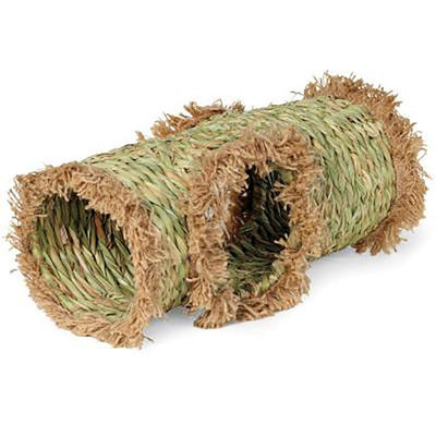 A E Cages Small Animal MultiHole Grass Play Hut Natural; 1ea-LG