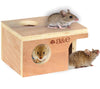 A &E Cages Small Animal Hut Mouse; Wood; 1ea-5 1-4 in X 3 7-8 in X 3 in