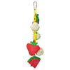 A and E Cages Happy Beaks Fruit and Vegetables on Chain Bird Toy One Size