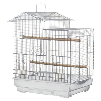 A&E Cages Light Wire House Top Cage Black/White: 4ea/18In X 14 in: 4 pk