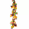 A and E Cages Happy Beaks Real Wood w-Hanging Blocks on Rope LG