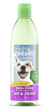 TropiClean Fresh Breath Oral Care Water Additive Plus Hip and Joint for Dogs 16 fl. oz
