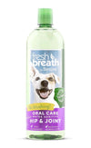 TropiClean Fresh Breath Oral Care Water Additive Plus Hip and Joint for Dogs 33.8 fl. oz