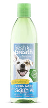 TropiClean Fresh Breath Oral Care Water Additive Plus Digestive Support for Dogs 16 fl. oz