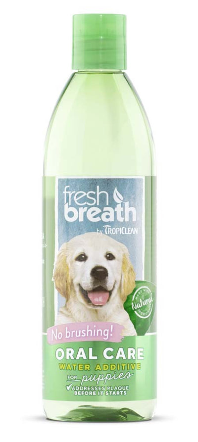 TropiClean Fresh Breath Oral Care Water Additive for Puppies 16 fl. oz
