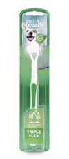 TropiClean Fresh Breath Triple Flex Toothbrush for Dogs Large Breeds