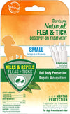 TropiClean Natural Flea and Tick Spot On Treatment for Dogs 0.2 fl. oz 4 Count
