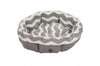 SnooZZy Zig Zag Shearling Round Bed Gray 21 in One Size