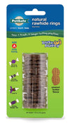 Busy Buddy Natural Rawhide Rings Peanut Butter 1ea/SM, Size A