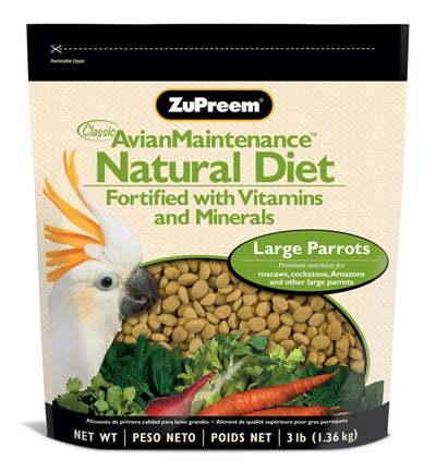 ZuPreem Natural Pelleted Bird Food for Large Birds 3 lb