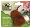 OurPets Play-N-Squeak Backyard Bunny Catnip Toy Brown