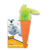 OurPets Cosmic 24 Karat Carrot Catnip Cat Toy Orange; Green