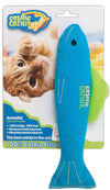 OurPets 100% Catnip Filled Fish Annette Cat Toy Blue