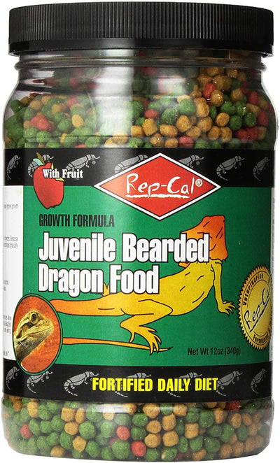 Rep-Cal Research Labs Growth Formula Juvenile Bearded Dragon Dry Food 12 oz