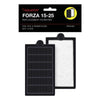 Aquatop FORZA Replacement Filter Inserts with Premium Activated Carbon 15-25 Black; White 2 Pack
