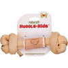 Hugglehounds Dog Natural Leather Knot Bone Small