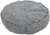 Hugglehounds Dog Fleece Pouf Bed; Gray - Large