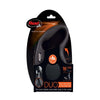 Flexi Classic Duo Cord Dog Leash Black 1ea/16 ft, MD, Up To 44 lb