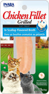 Inaba Cat Grill Fil Chicken-Scallop Broth 0.9Oz-6Ct