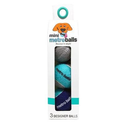 Metro Paws Mini Metro Balls Seafoam 3Ct