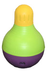 Starmark BobALot Treat Dispensing Dog Toy Purple-Green-Yellow; 1ea-LG