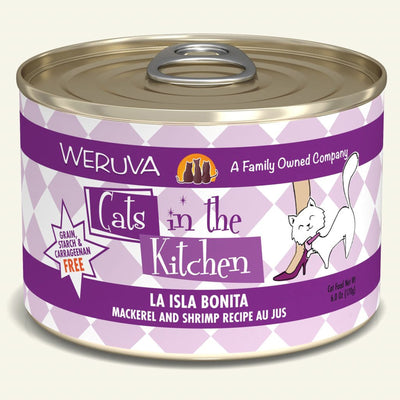 Cats In The Kitchen La Isla Bonita Mackerel and Shrimp Recipe 6oz. (Case Of 24)