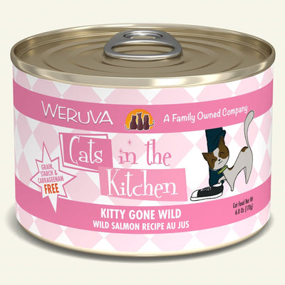 Cats In The Kitchen Kitty Gone Wild - Wild Salmon Recipe 6oz. (Case Of 24)
